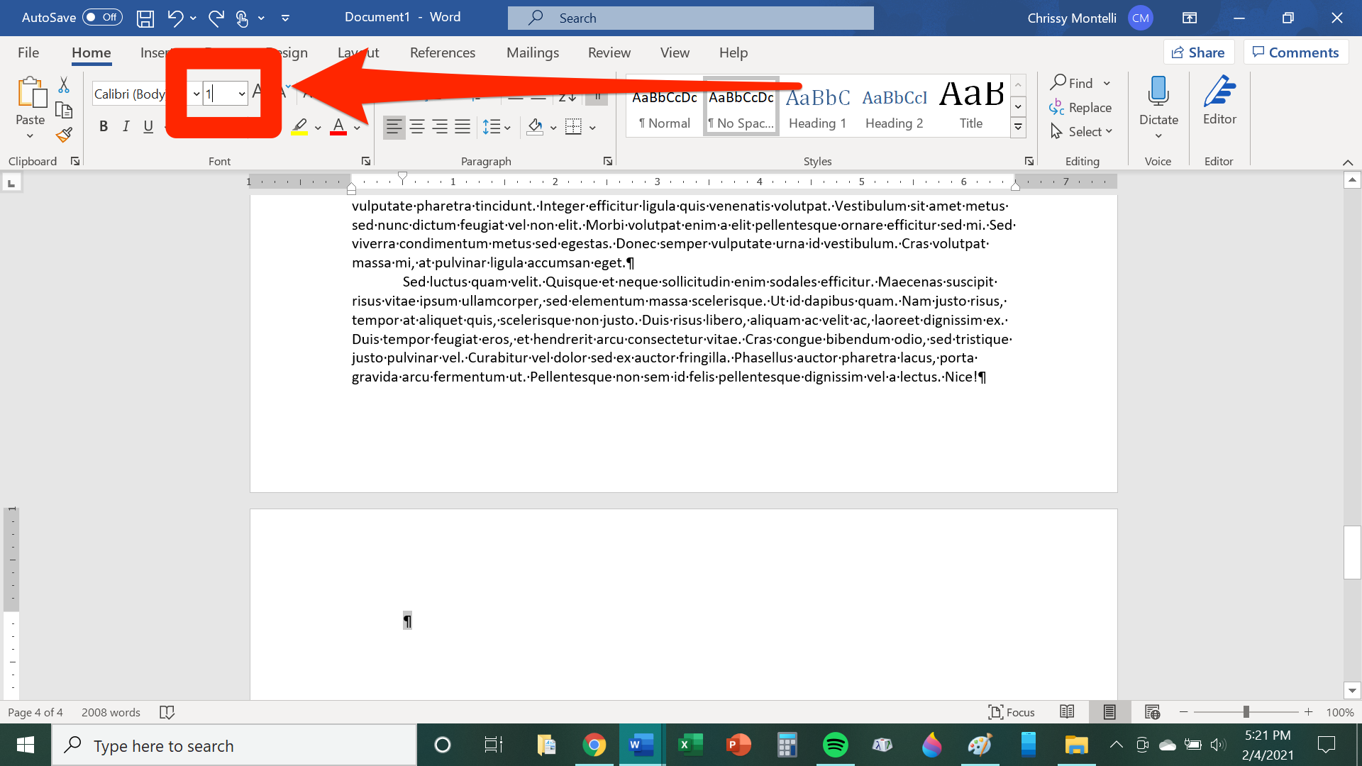 How to delete a page in Microsoft Word   5