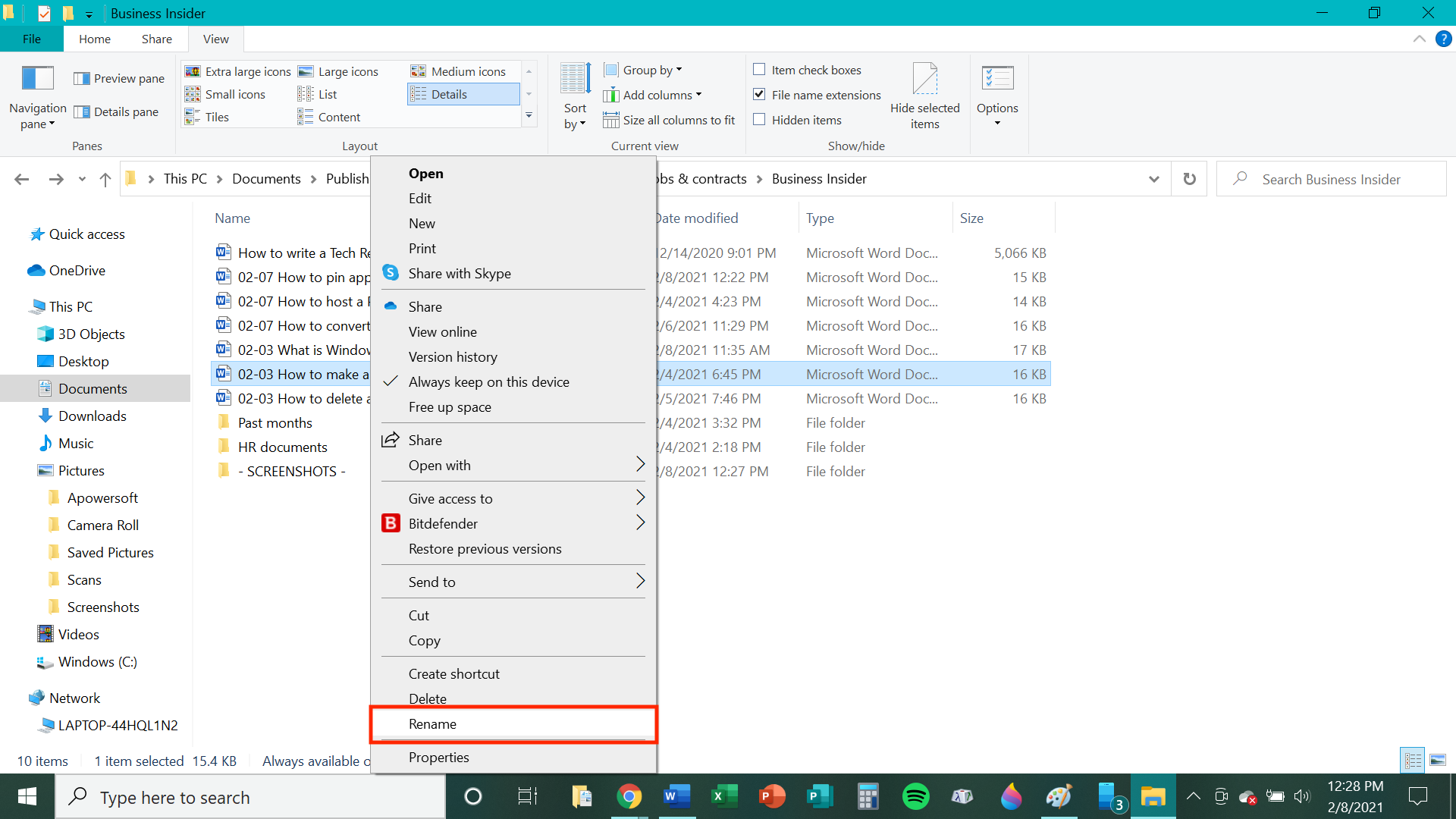 How to pin applications and documents on the Windows taskbar   4