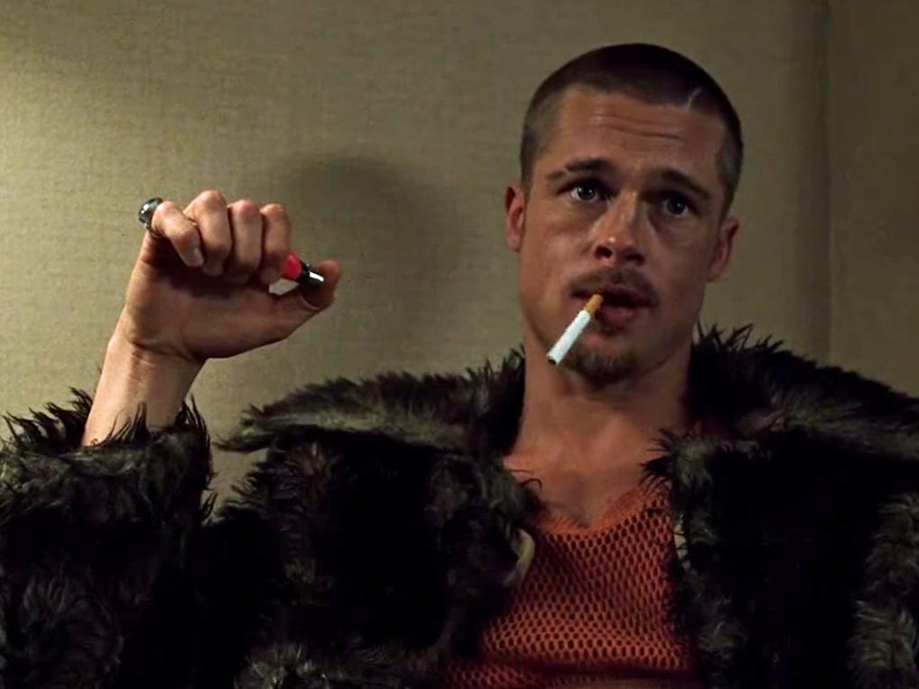 brad pitt in fight club