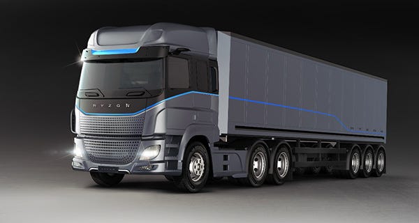 Hyzon Motors Heavy truck rendering