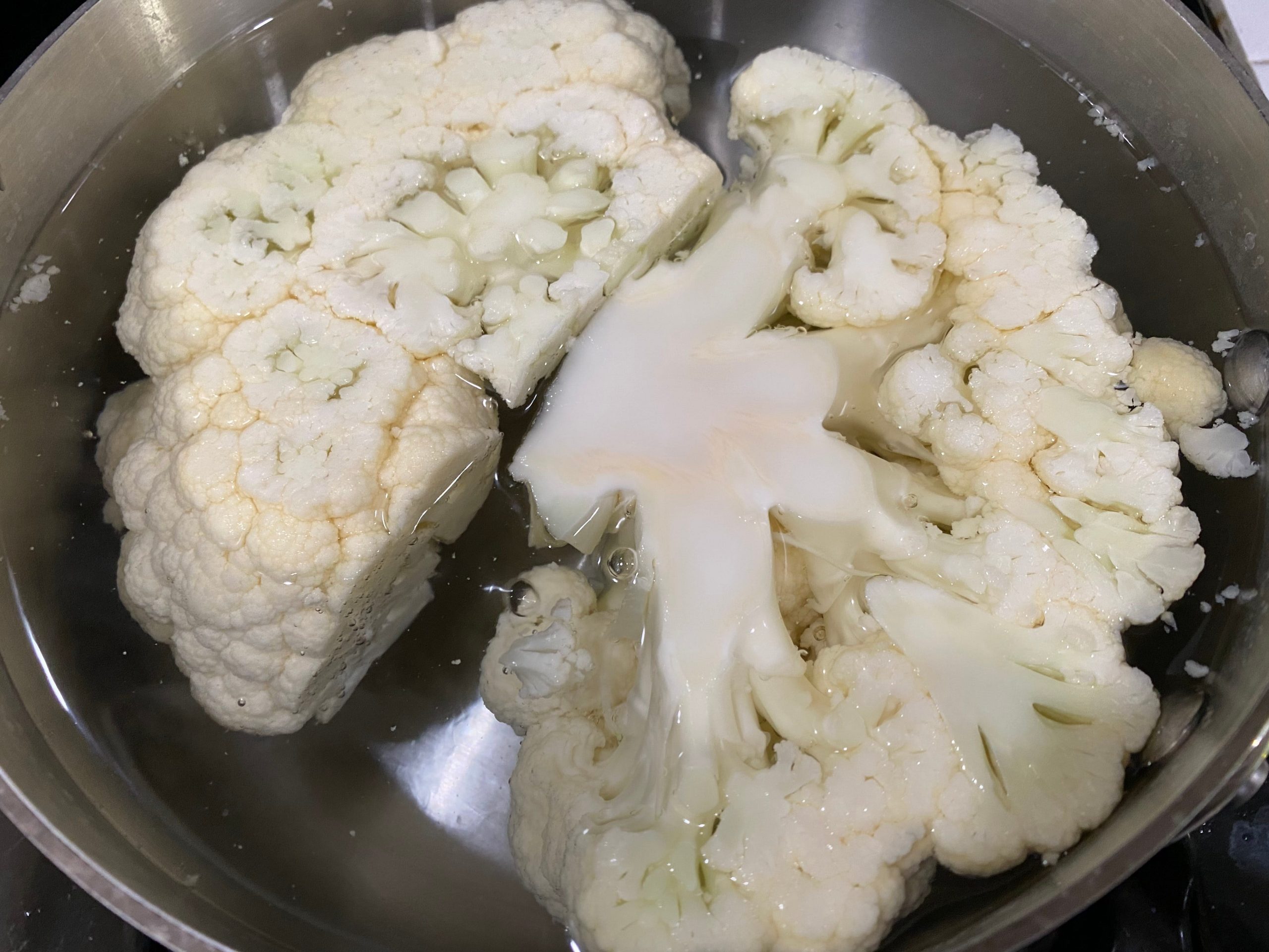 3 boiling the cauliflower