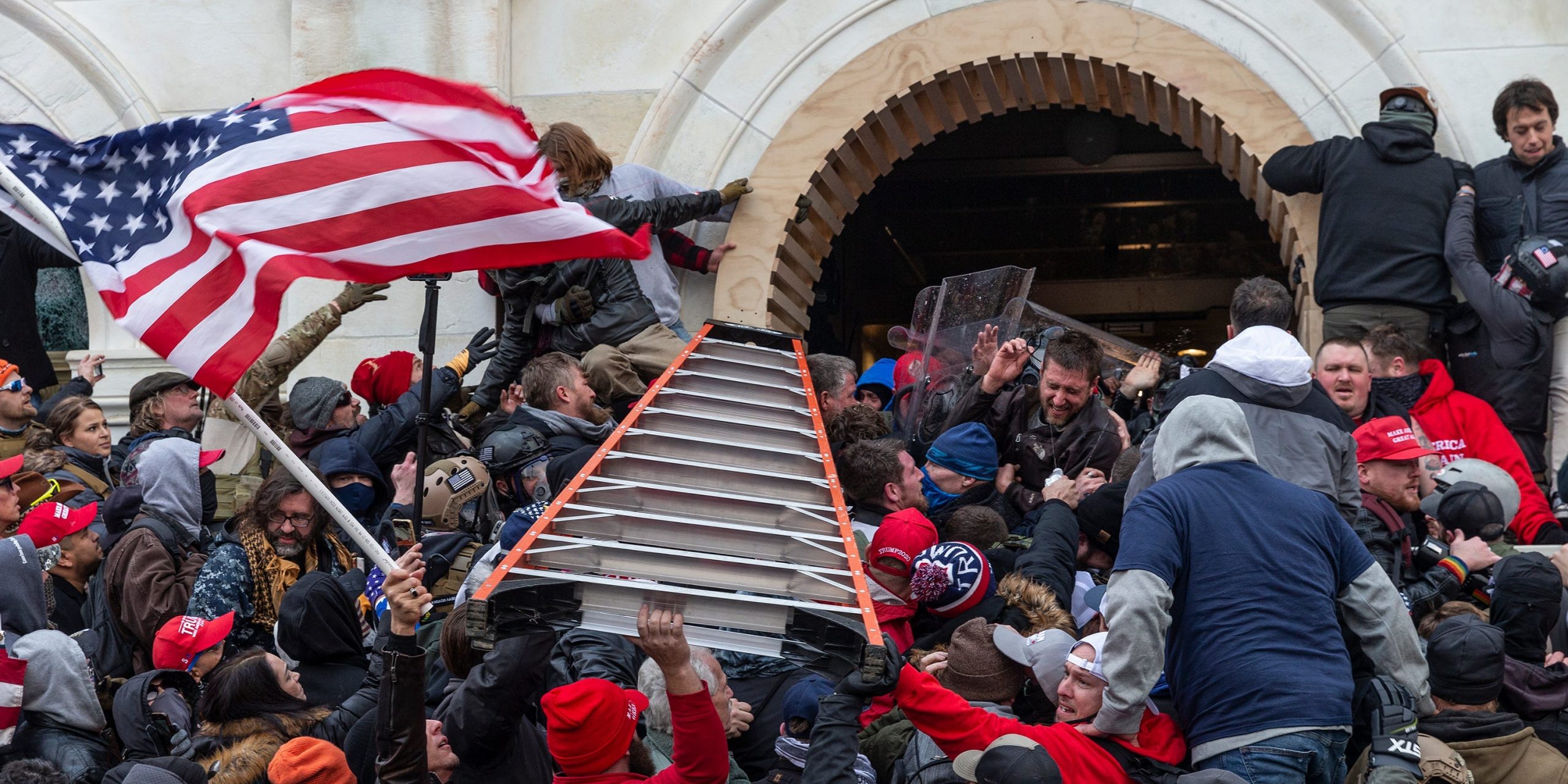 capitol siege riot ladder