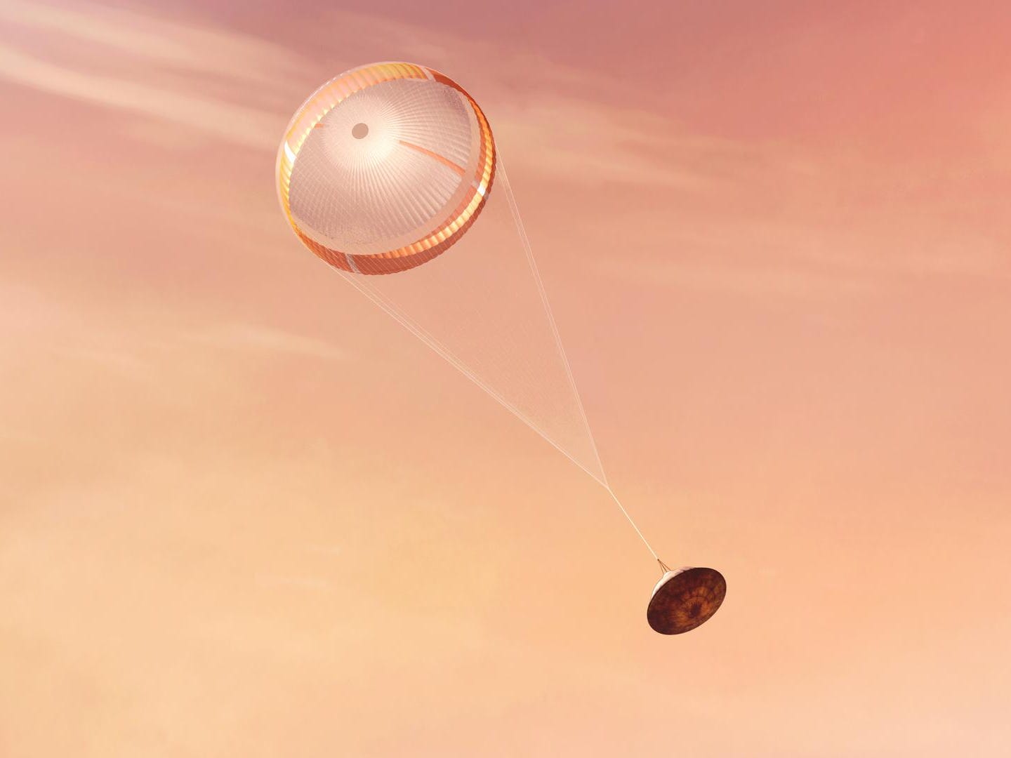 mars perseverance rover nasa entry descent landing parachute