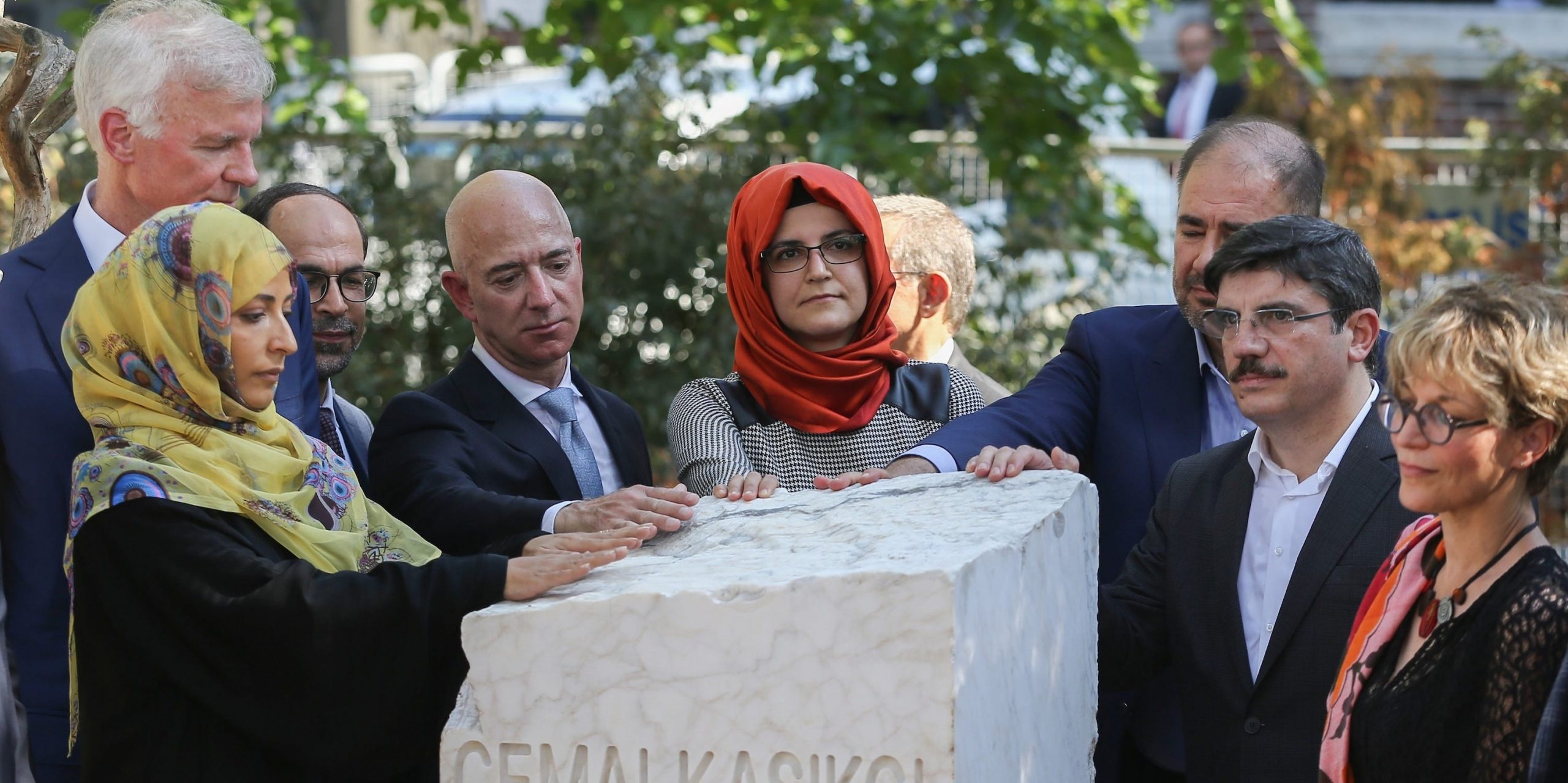 Jeff Bezos Jamal Khashoggi memorial