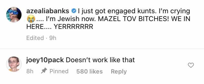 azealia banks comment 1