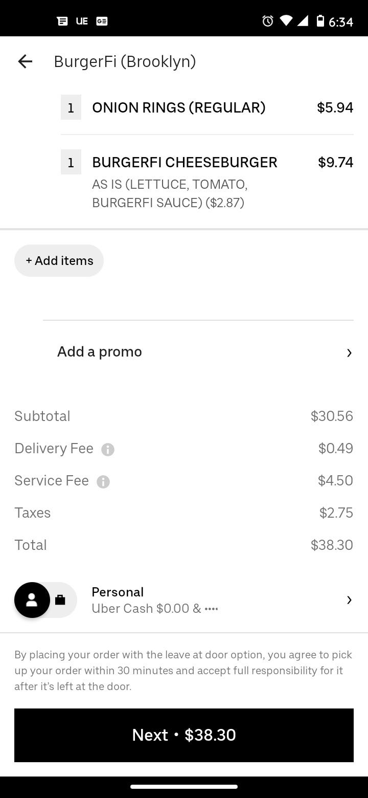 Uber Eats Group Order 6