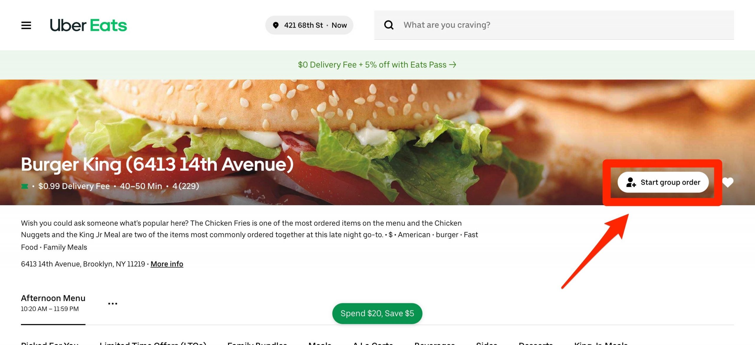 Uber Eats Group Order 8