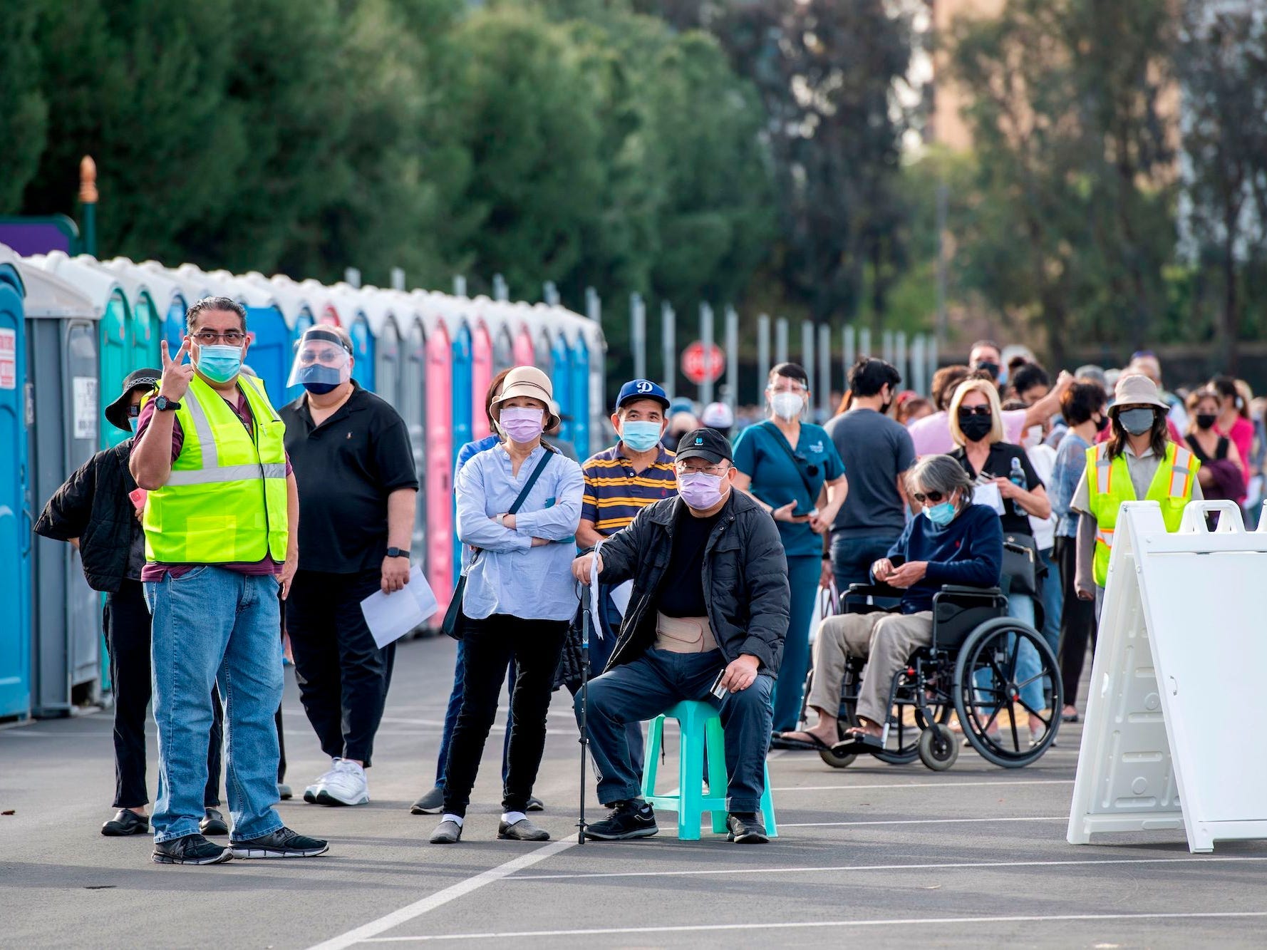 COVID Vaccine Line