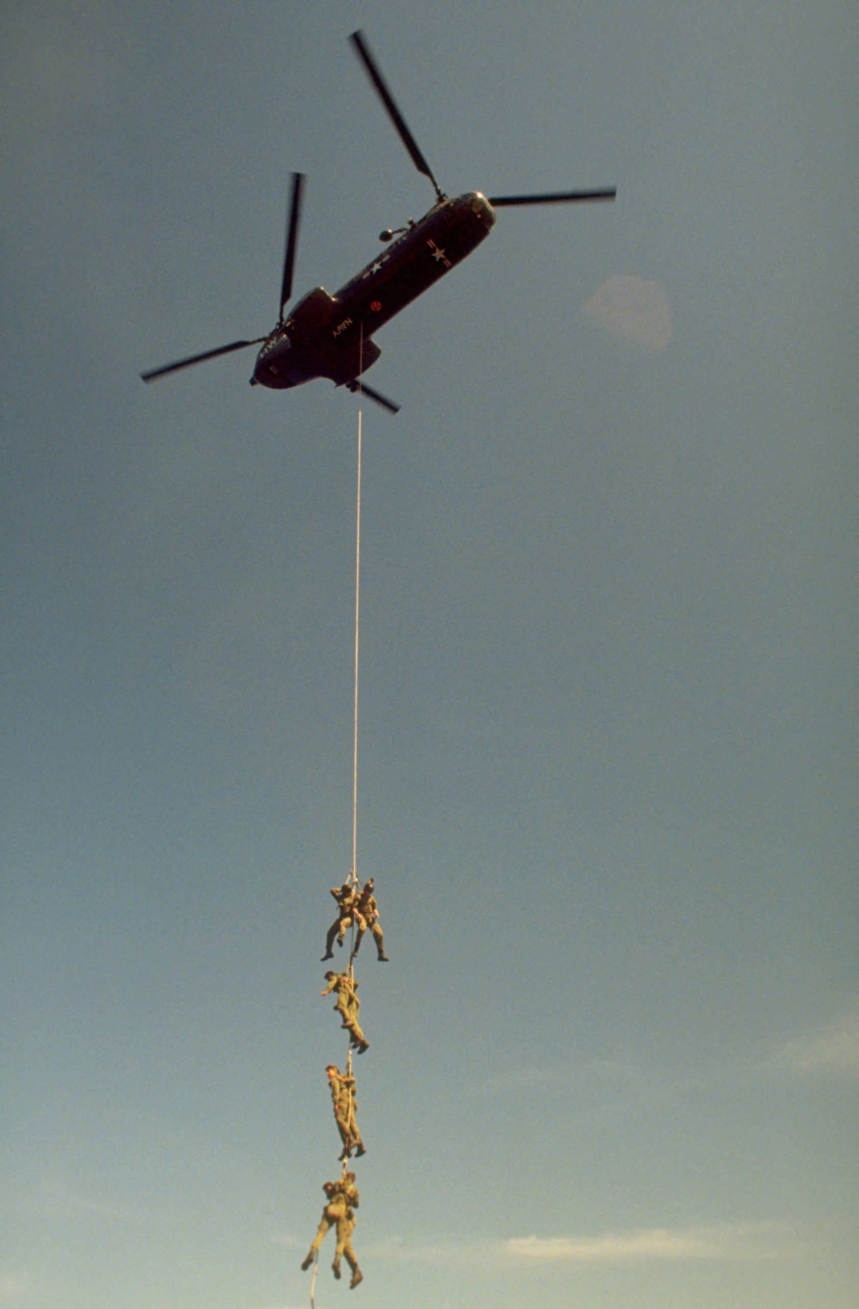 Navy SEAL Chinook helicopter Gulf War Desert Storm