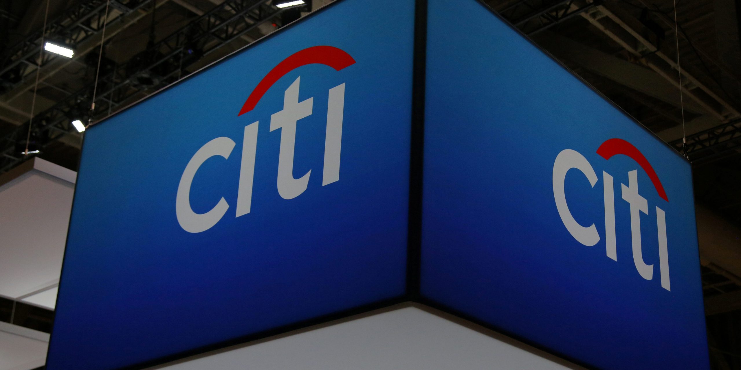 FILE PHOTO: The Citigroup Inc (Citi) logo is seen at the SIBOS banking and financial conference in Toronto, Ontario, Canada October 19, 2017. Picture taken October 19, 2017. REUTERS/Chris Helgren/File Photo