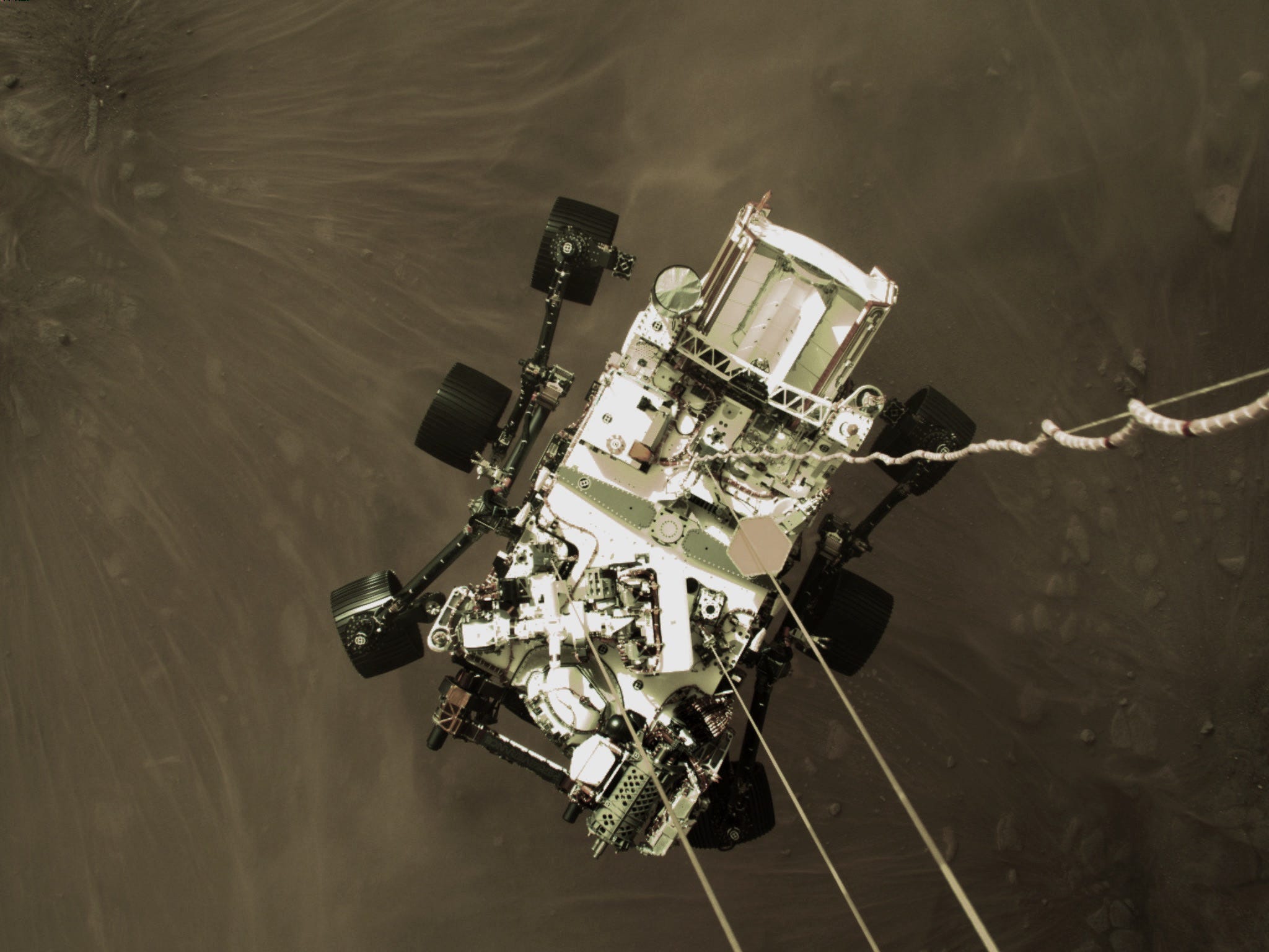 perseverance mars rover landing photo