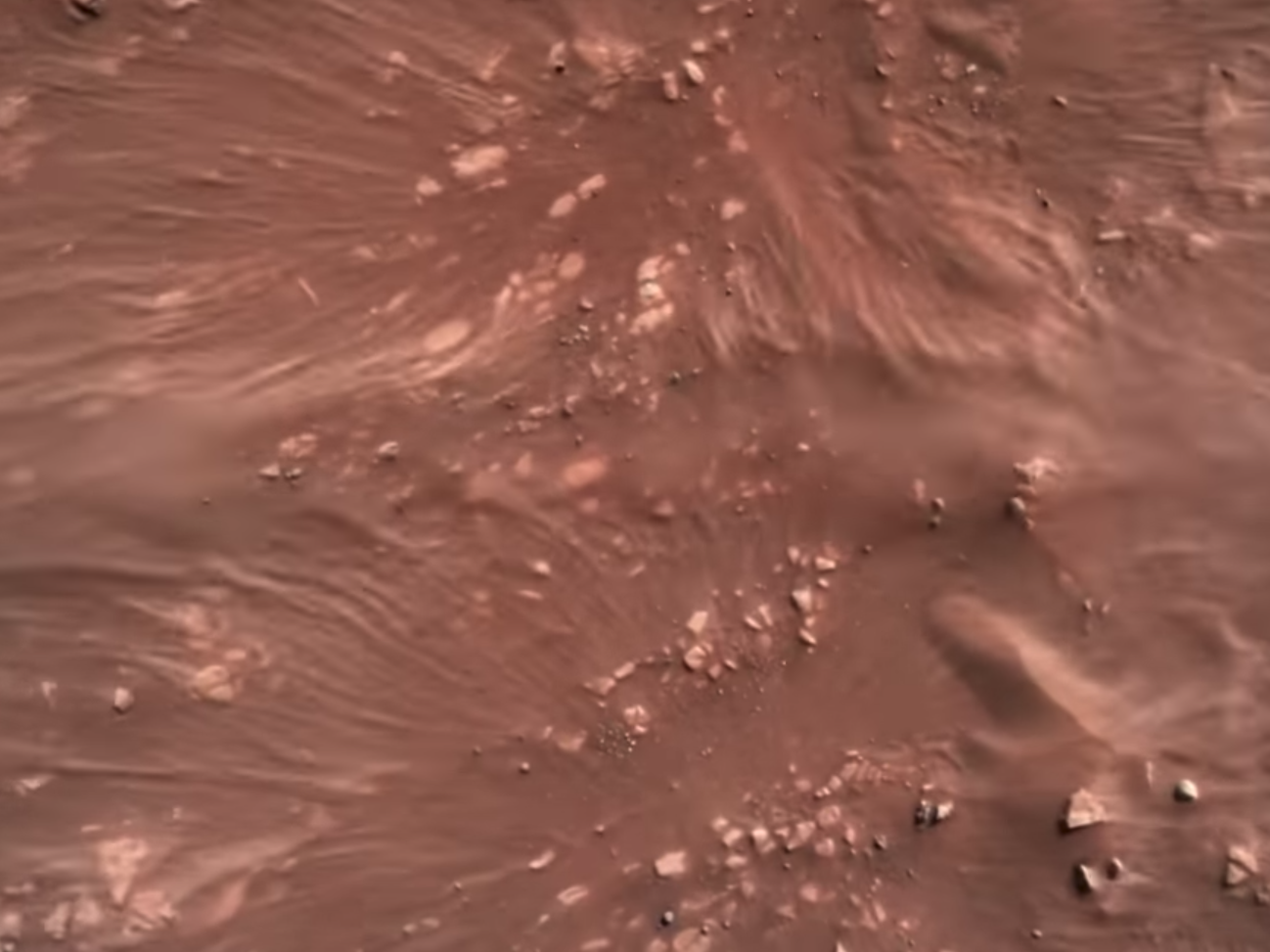 perseverance mars rover landing video screengrab
