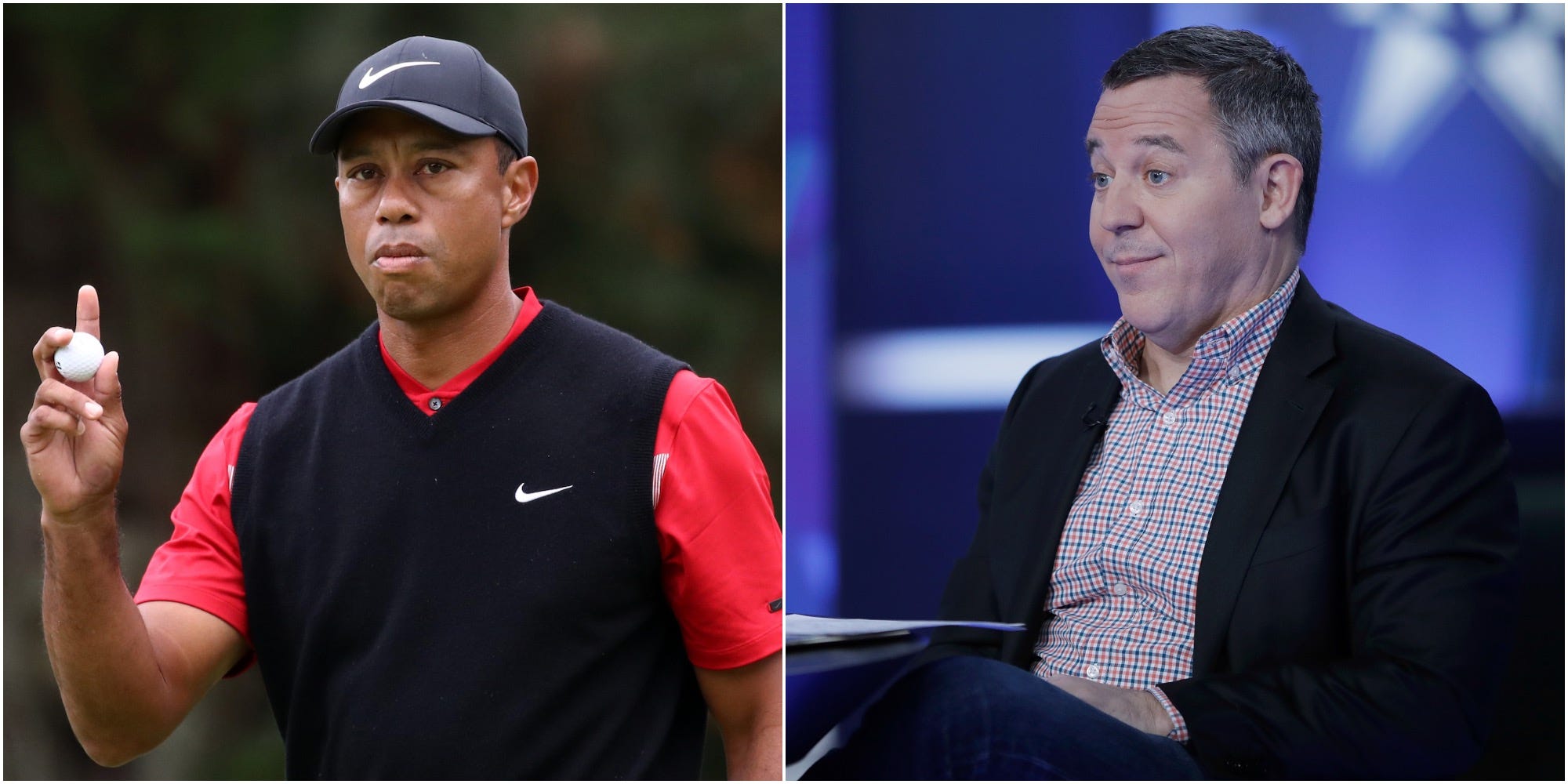 Tiger Woods, Greg Gutfeld
