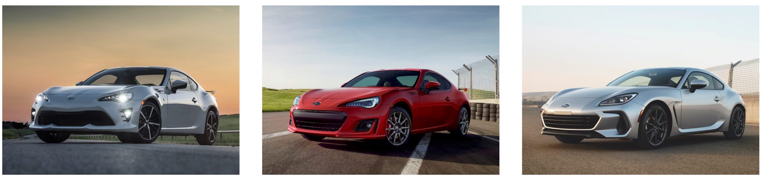 2022 Subaru RBZ, 2019 BRZ, 2020 Toyota 86