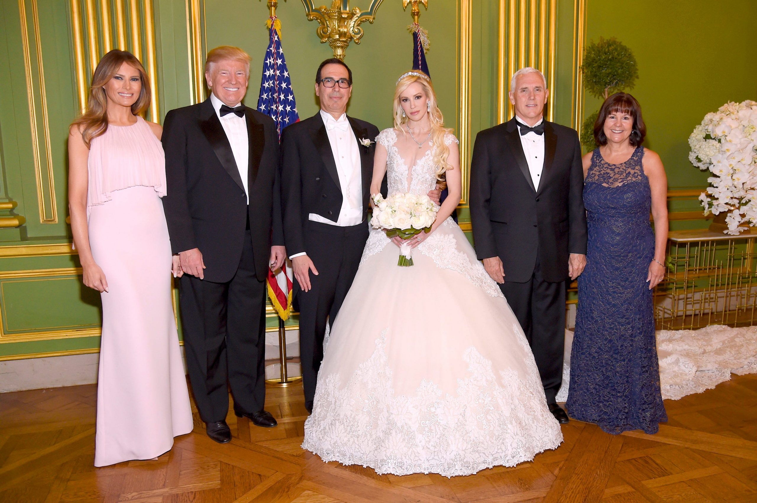 Louise Linton Steven Mnuchin Donald Trump Kevin Mazur Getty