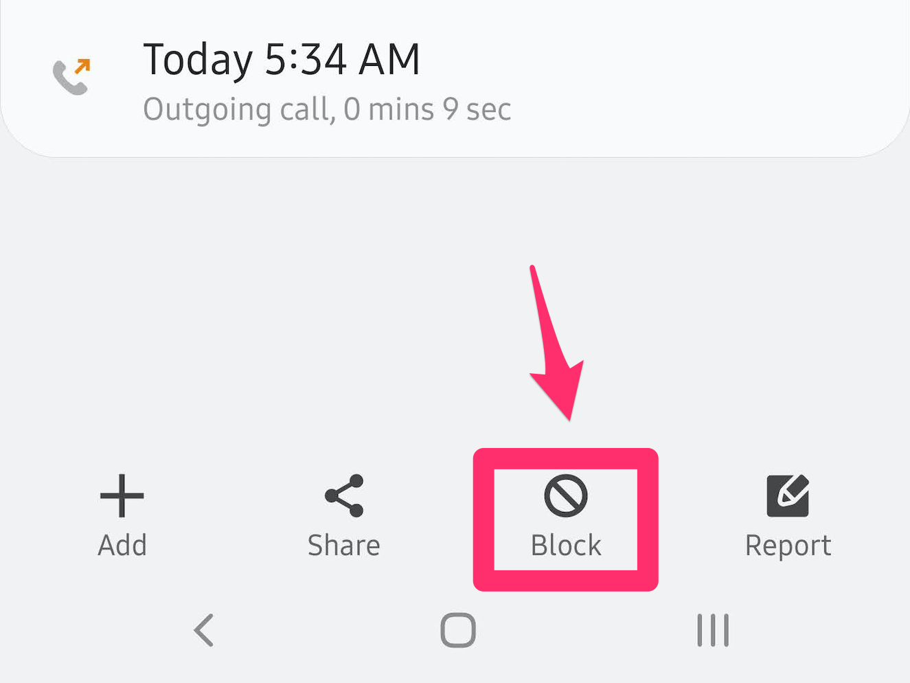 How to block a number on Android 3