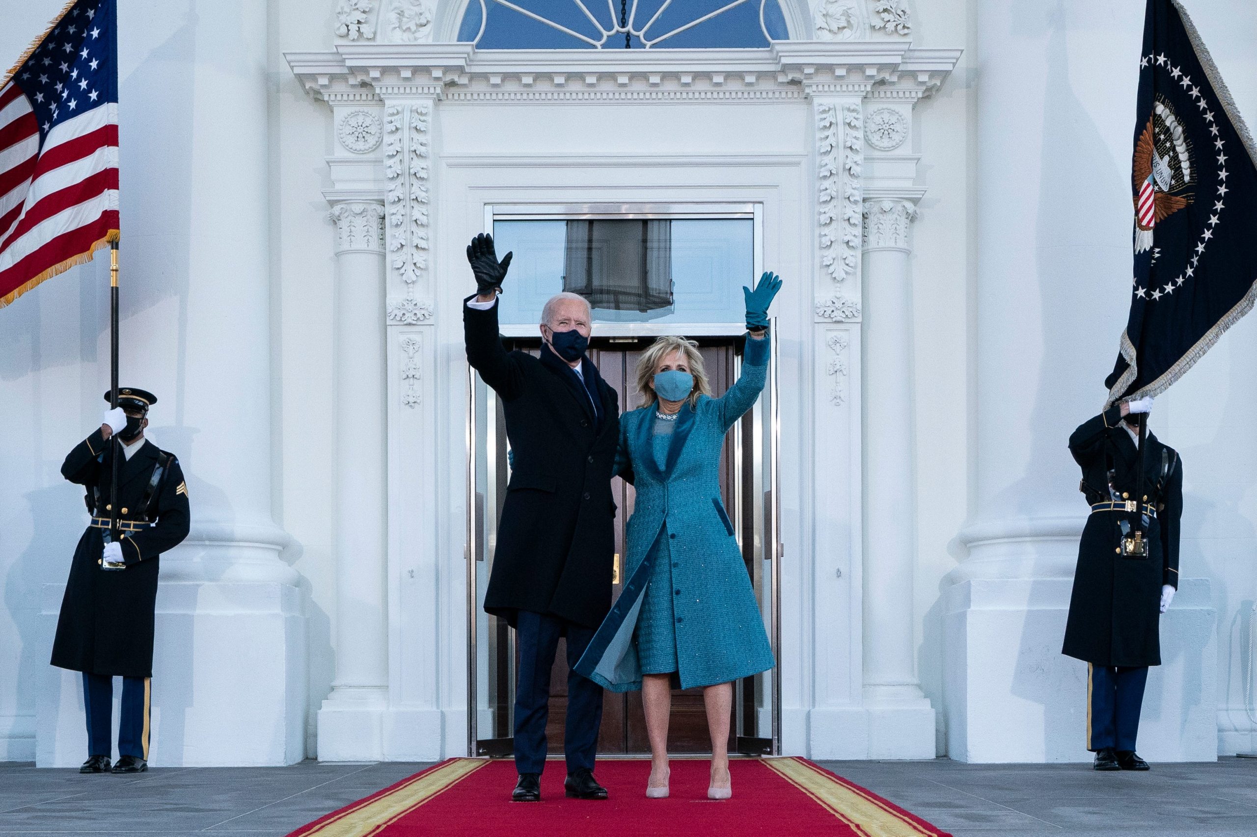 The Bidens, In A Rare Gesture, Immediately Greeted The White House ...