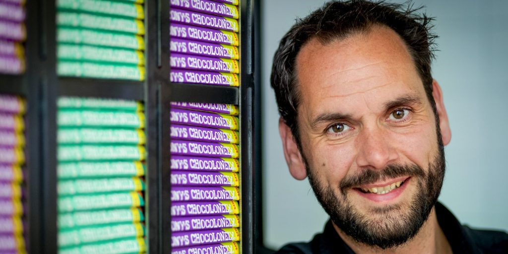 Topman Henk Jan Beltman van cocolademaker Tony's Chocolonely.
