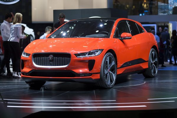 De presentatie van de Jaguar I-Pace tijdens de Autosalon van Genève 2018. Foto: EPA/Cyril Zingaro De presentatie van de Jaguar I-Pace tijdens de Autosalon van Genève 2018. Foto: EPA/Cyril Zingaro