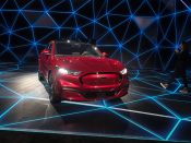De onthulling van de Ford Mustang Mach-E op de Autoshow van Los Angeles in 2019.