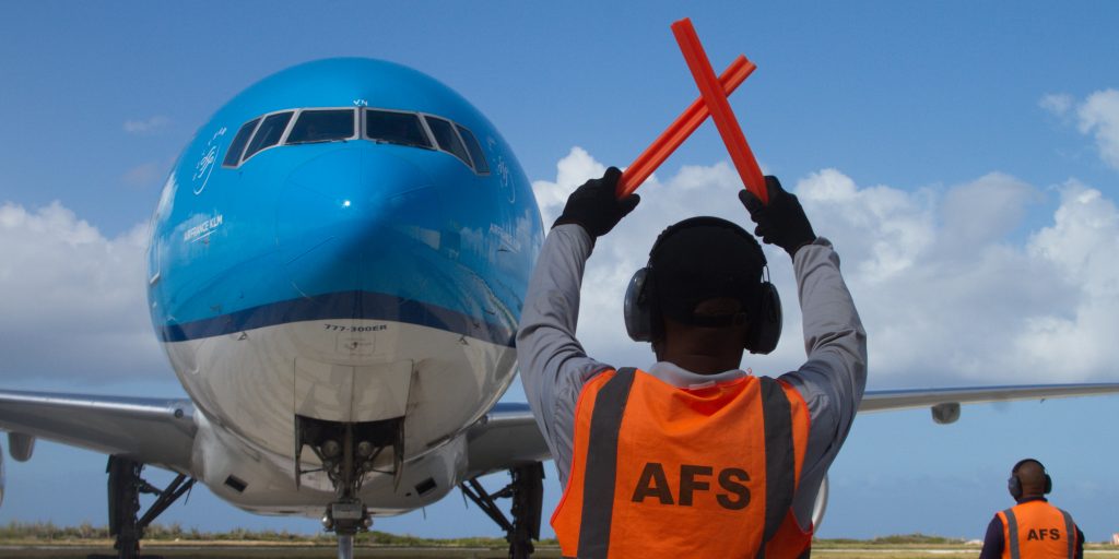 Een vlucht van KLM