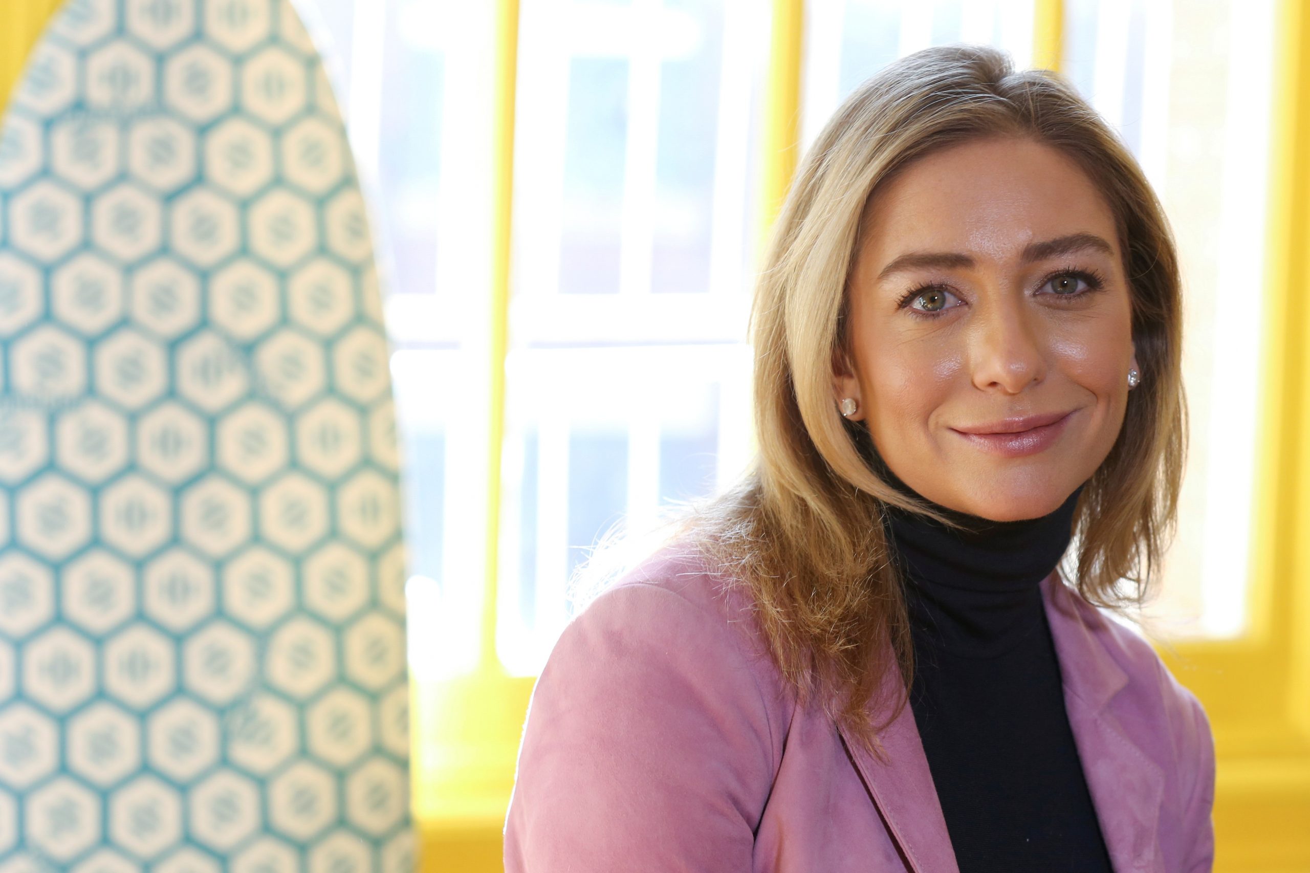 Bumble founder and CEO Whitney Wolfe Herd sits for a portrait in the Manhattan borough of New York City, U.S., January 31, 2019.