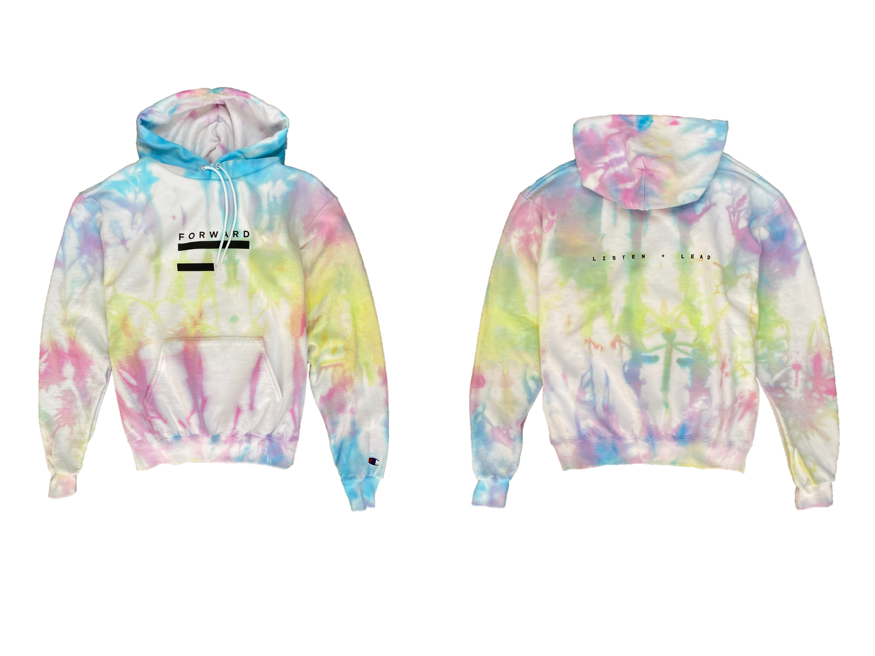 forward space tie dye hoodie