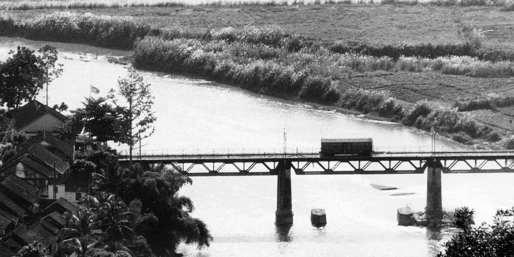 China Vietnam border river bridge