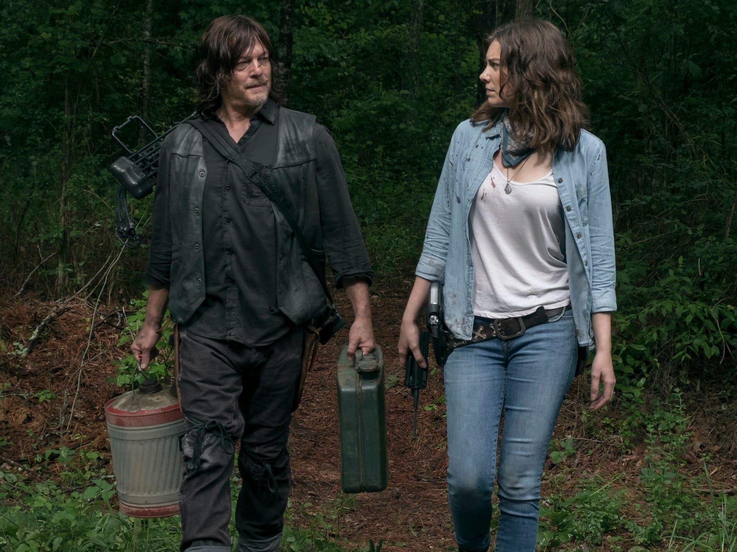 twd 903 norman reedus lauren cohan daryl maggie