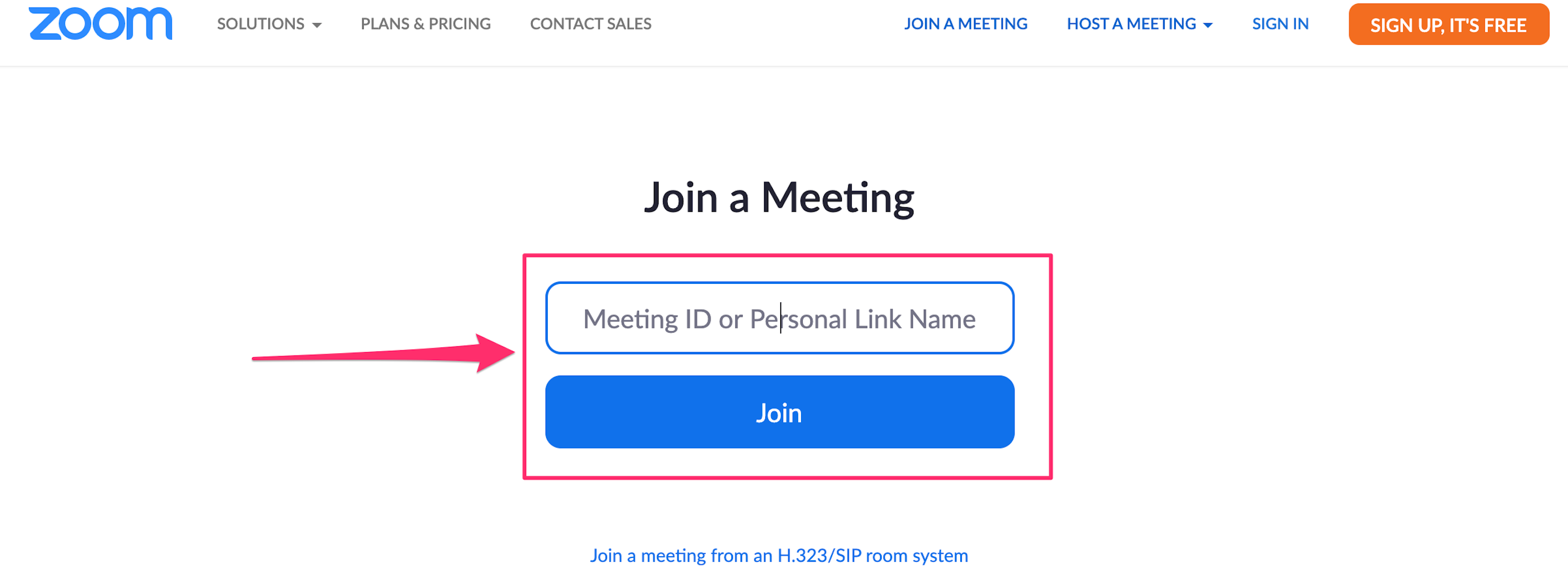 how to get zoom meeting id from link