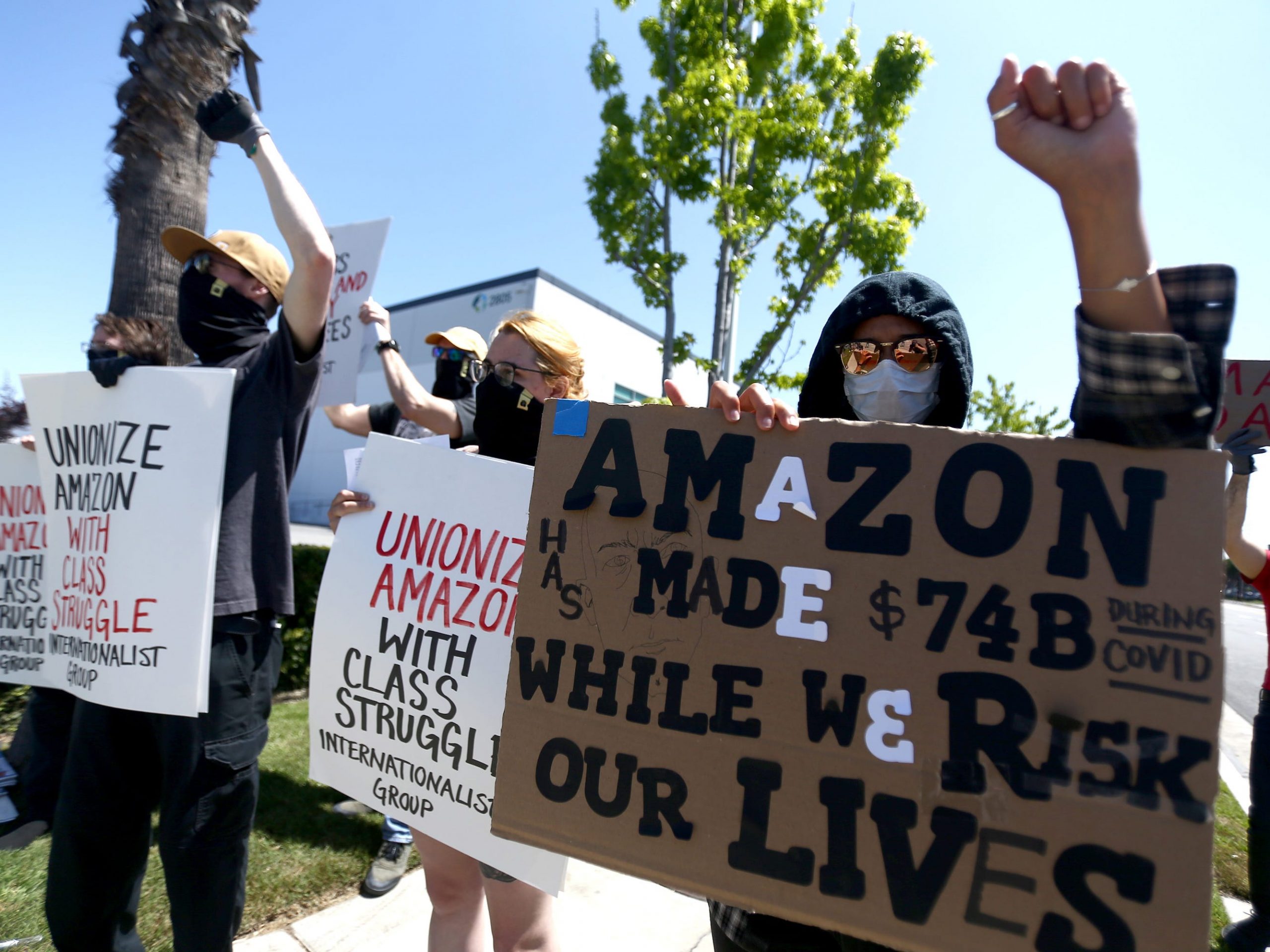 Amazon protest covid