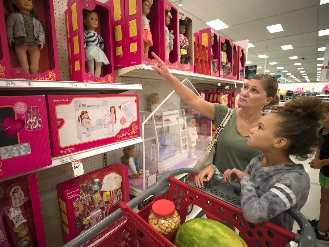 target toy sections