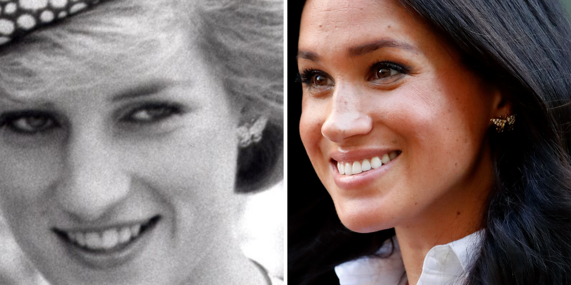 princess diana meghan markle butterfly earrings