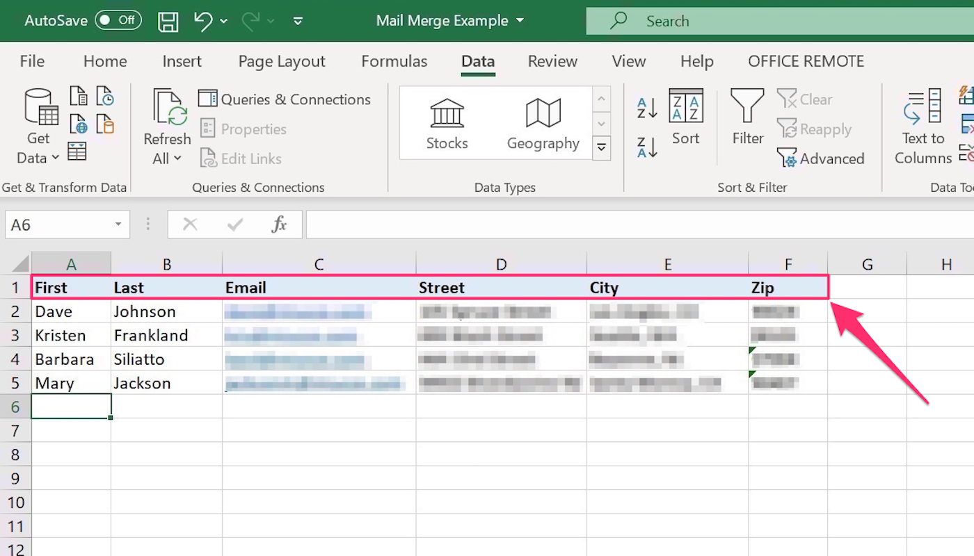 How to do a mail merge using Microsoft Word and Excel to quickly create