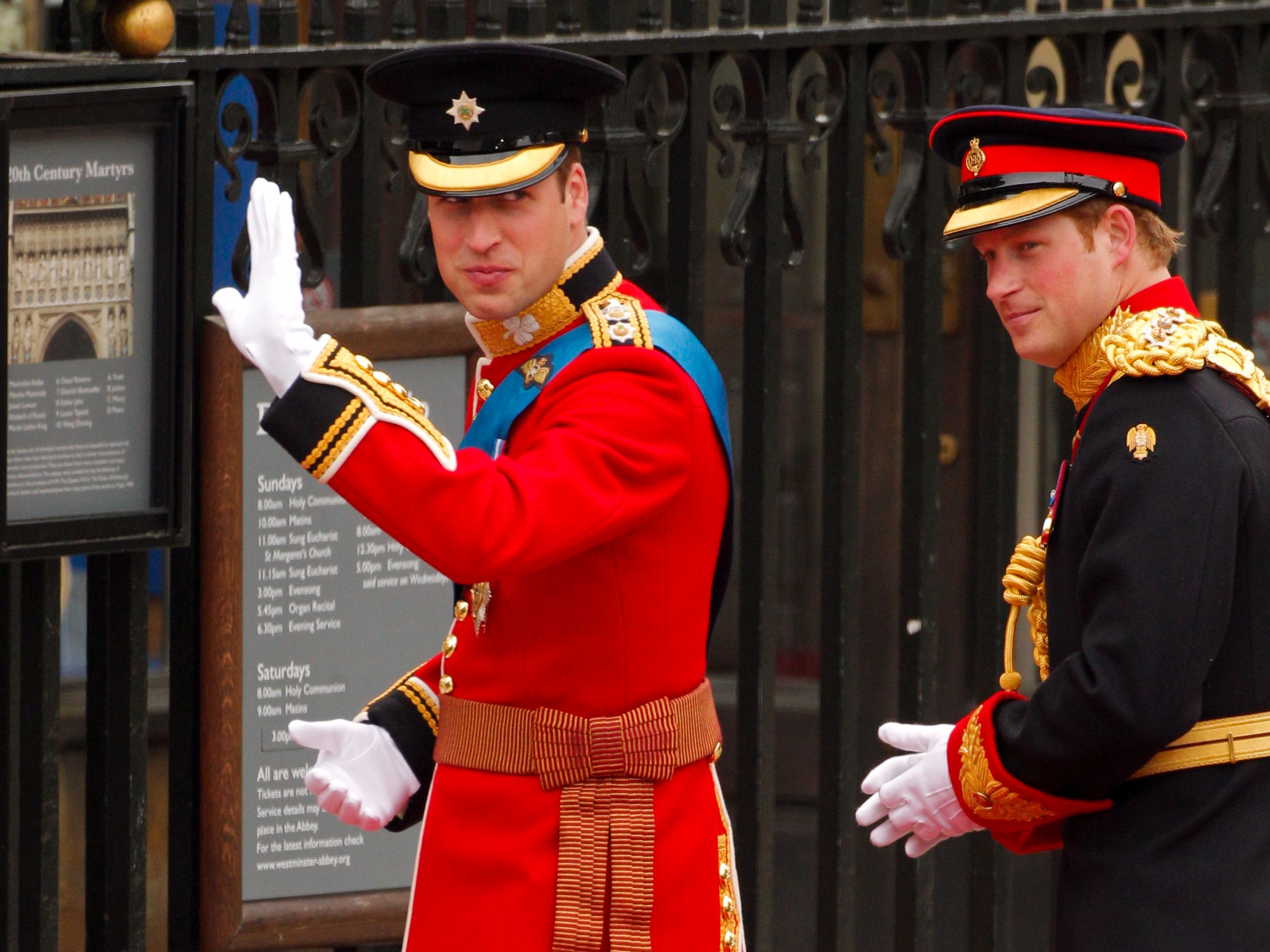 prince harry prince william wedding