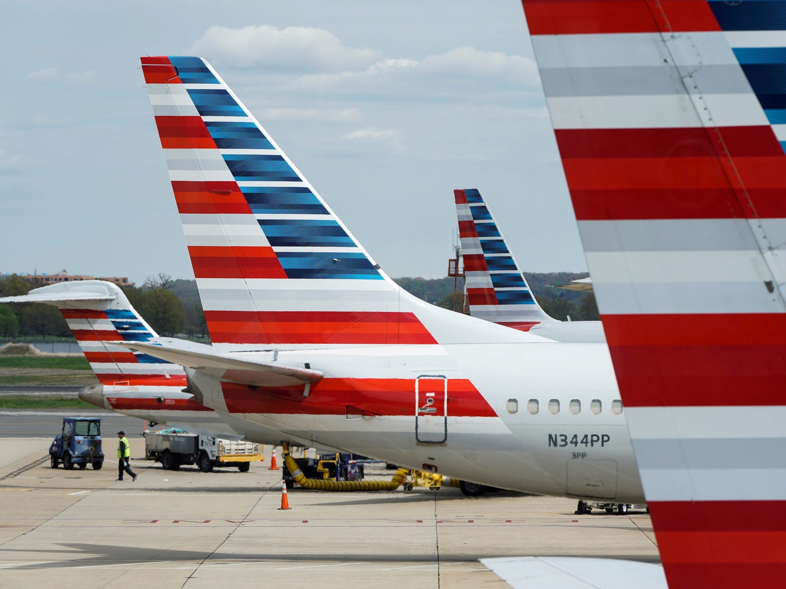 American Airlines tails