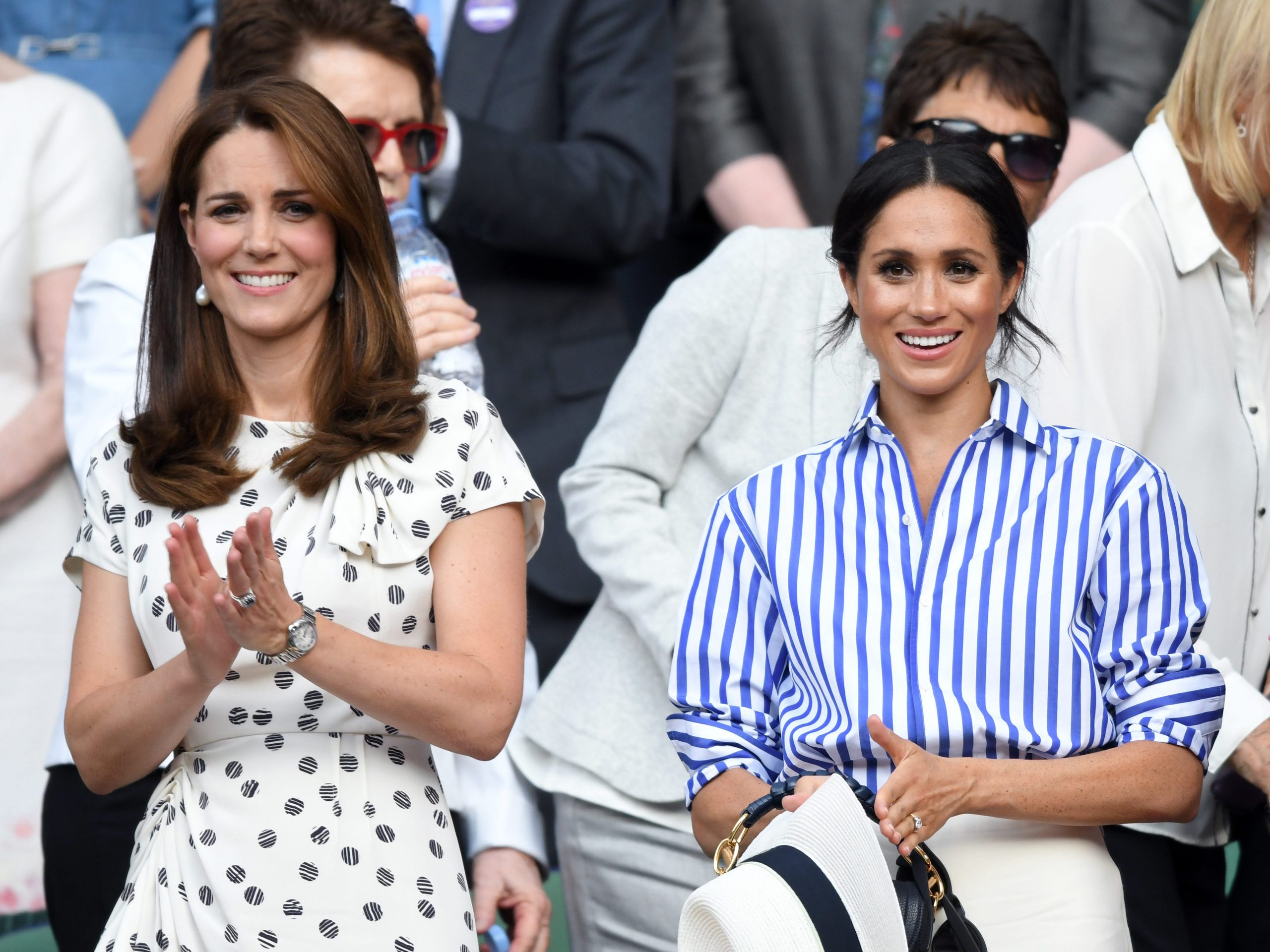 kate middleton. meghan markle wimbledon 2018