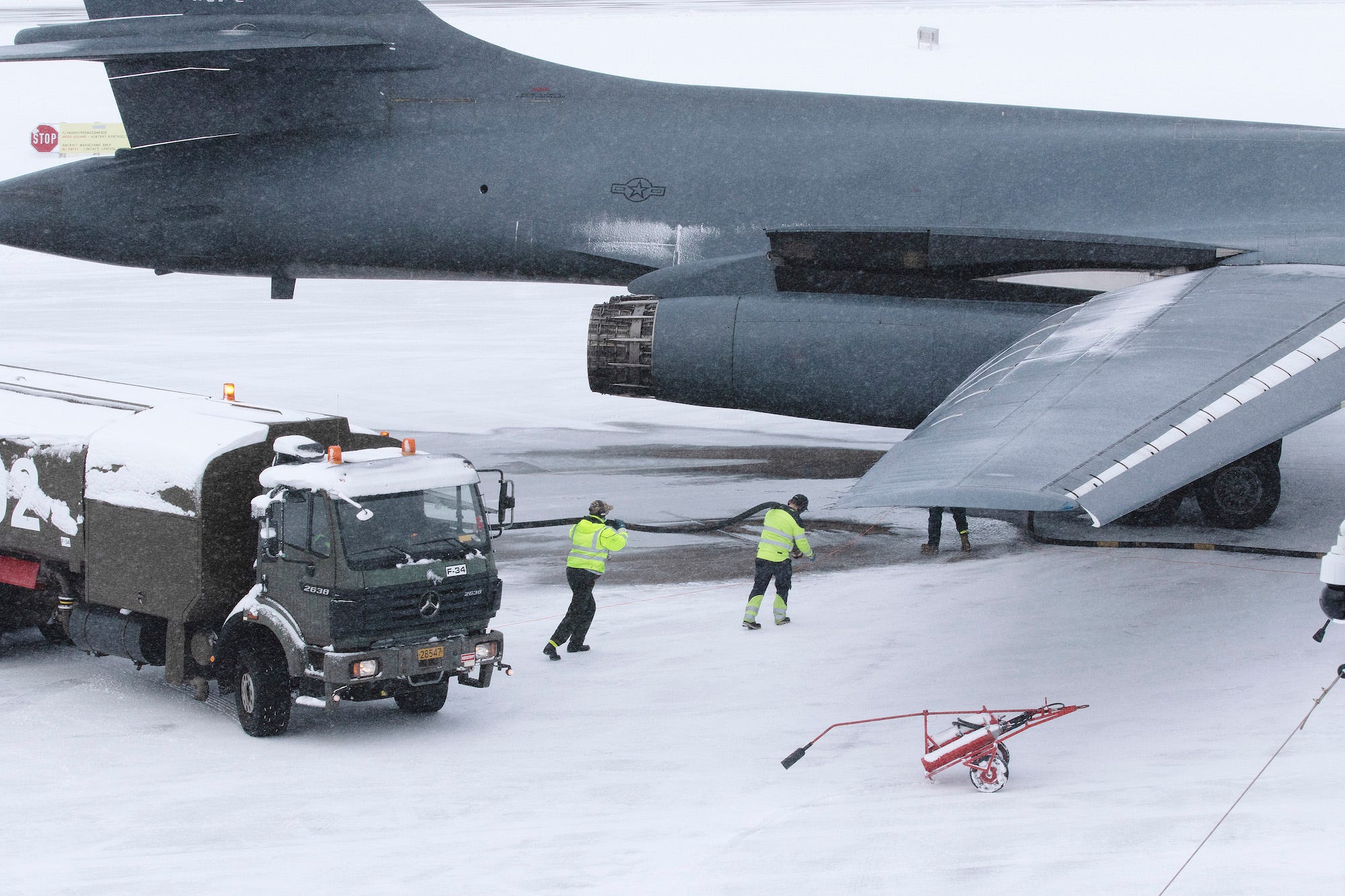 Air Force B-1B bomber Norway Arctic