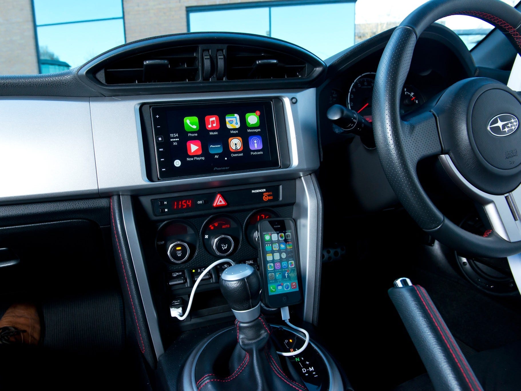 Apple Carplay on Subaru console
