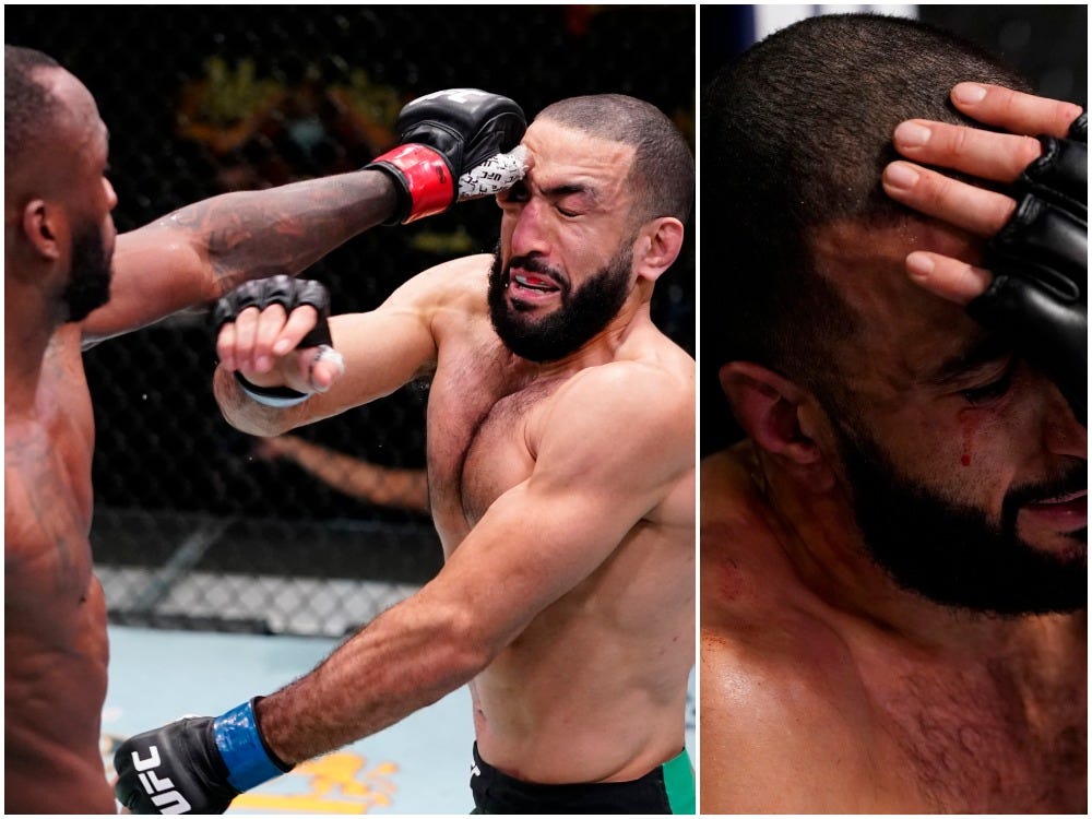 Leon Edwards eye poke Belal Muhammad