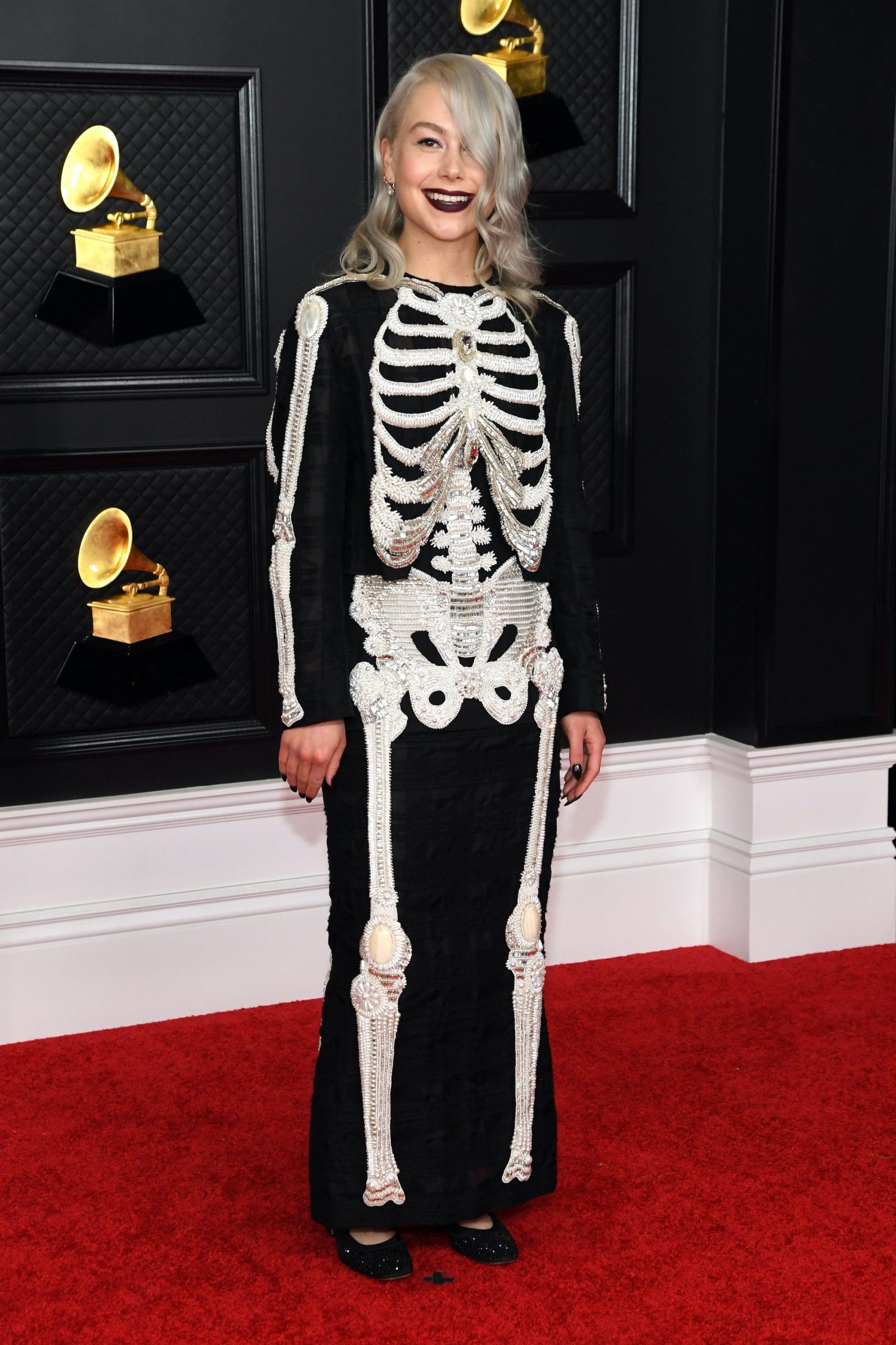 Phoebe Bridgers wore a sparkly version of her signature skeleton