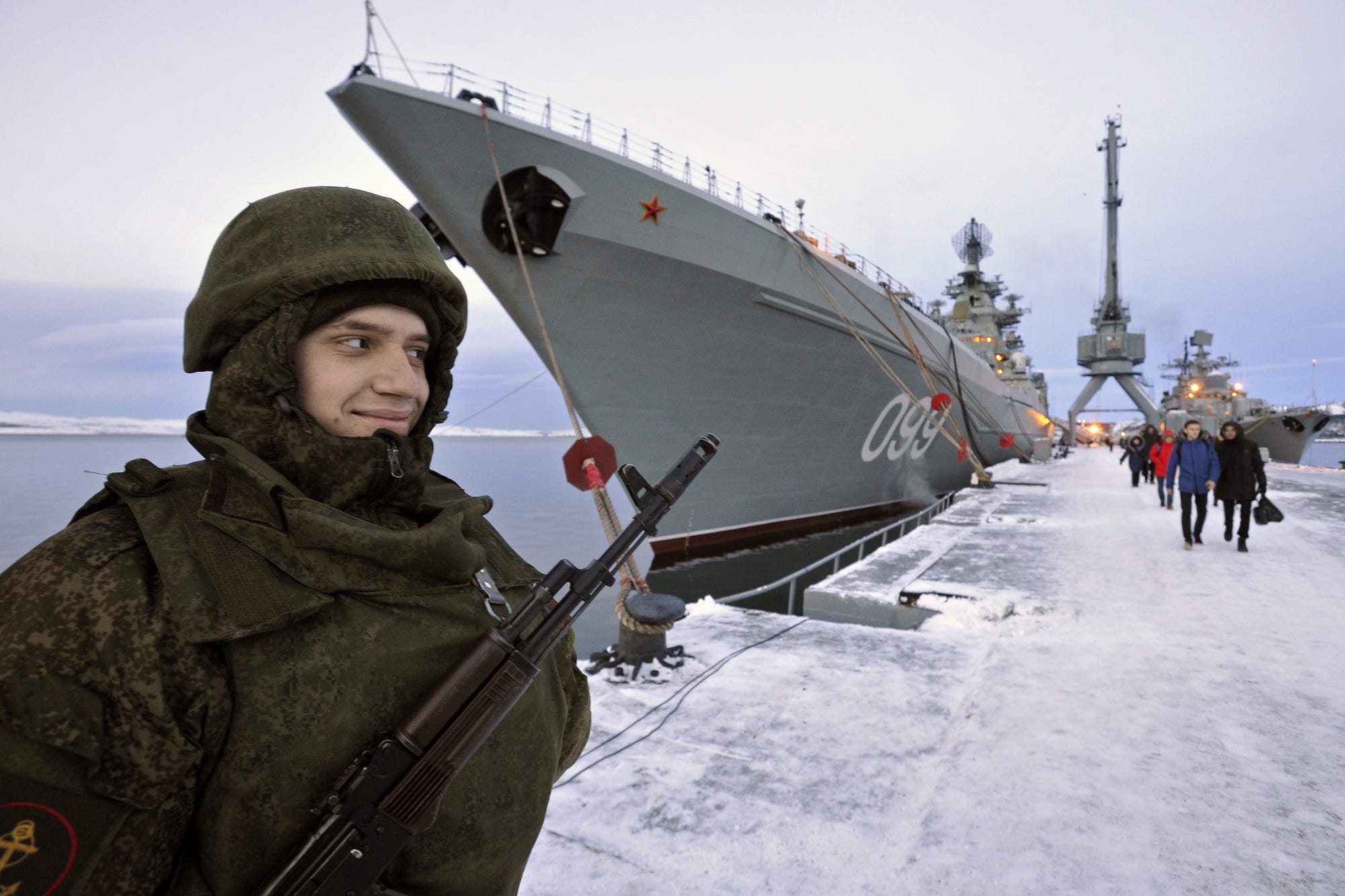 Russia navy Kirov battlecruiser Pyotr Velikiy Murmansk