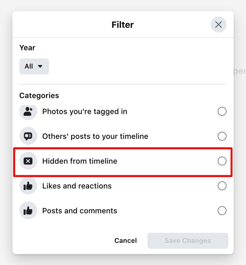 Hide Facebook 7