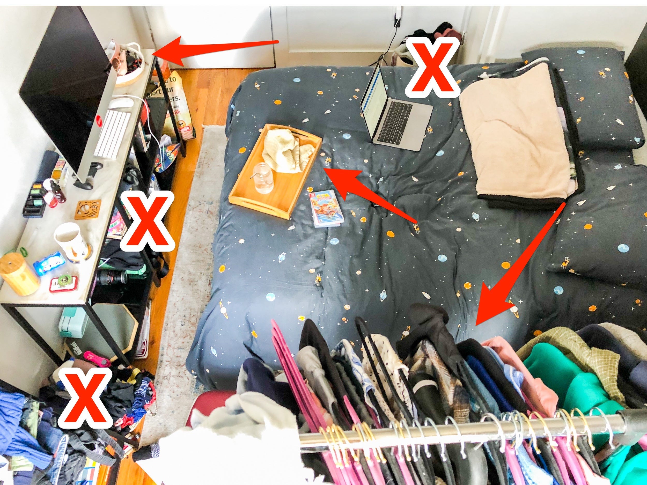 stressful bedroom