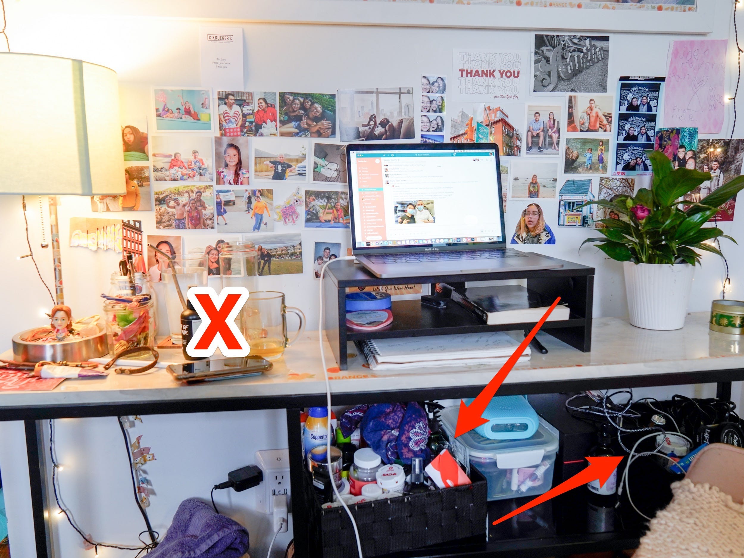 cluttered desk