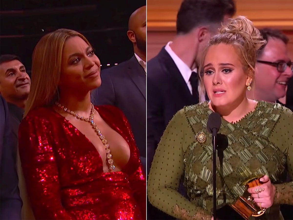 adele beyonce grammys