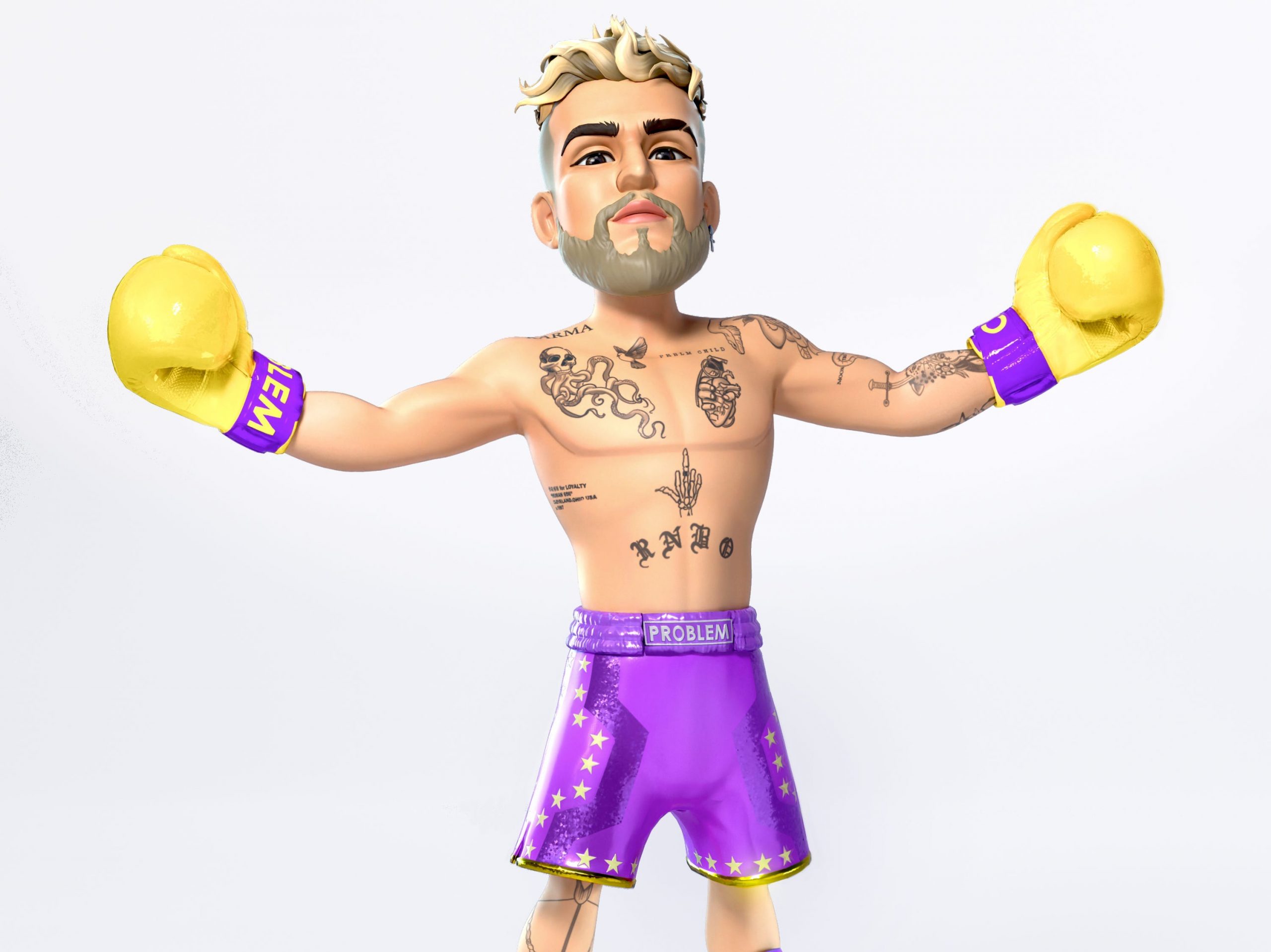 Jake Paul as a 3D influencer