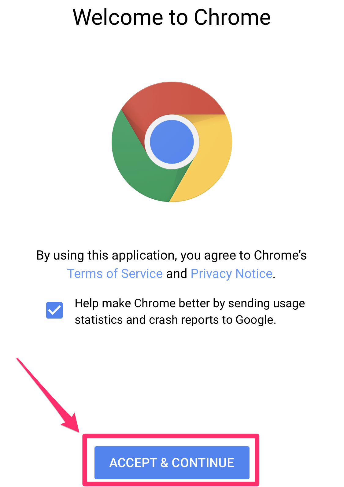 upgrade google chrome to latest version