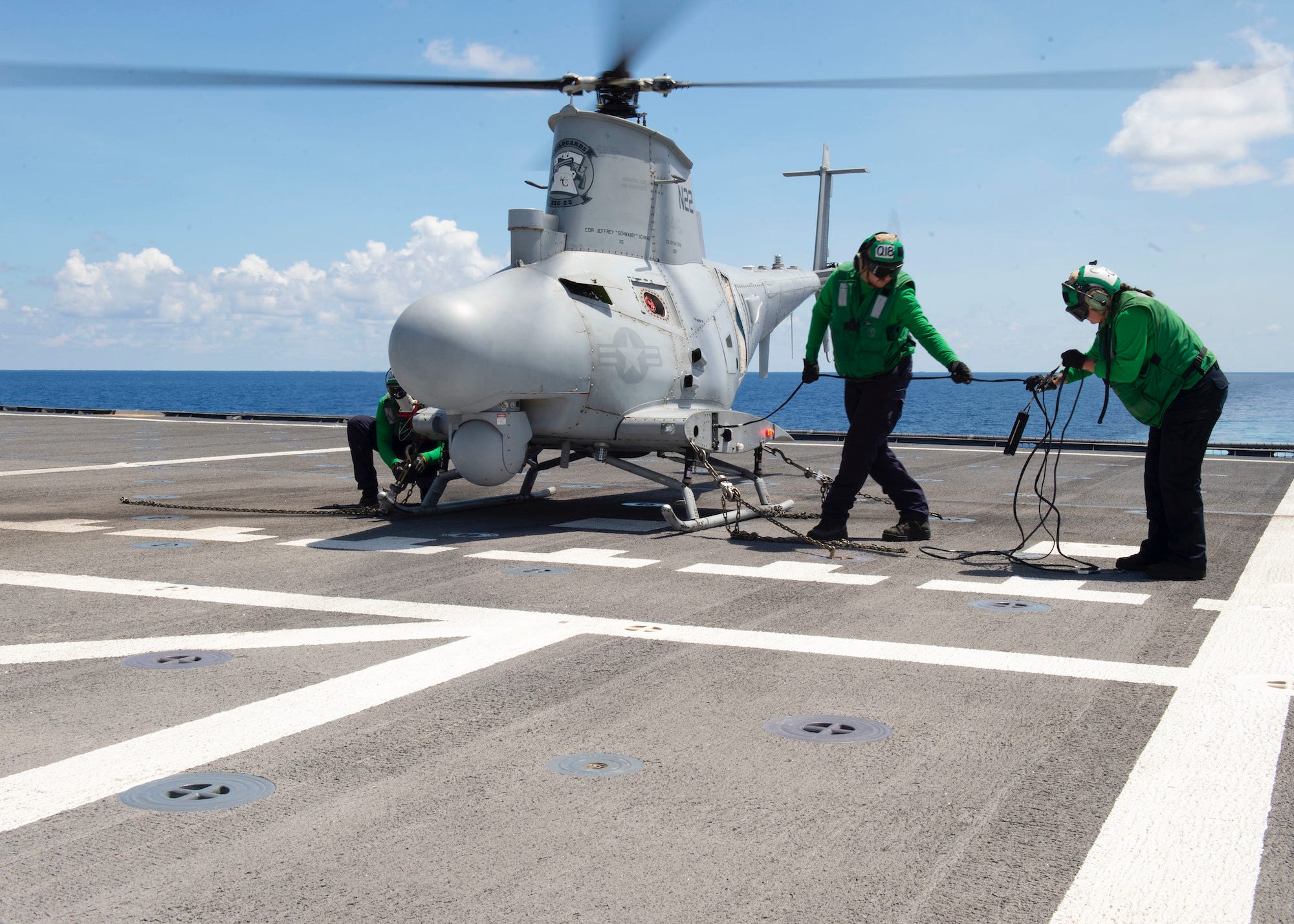 Navy MQ-8B Fire Scout drone helicopter