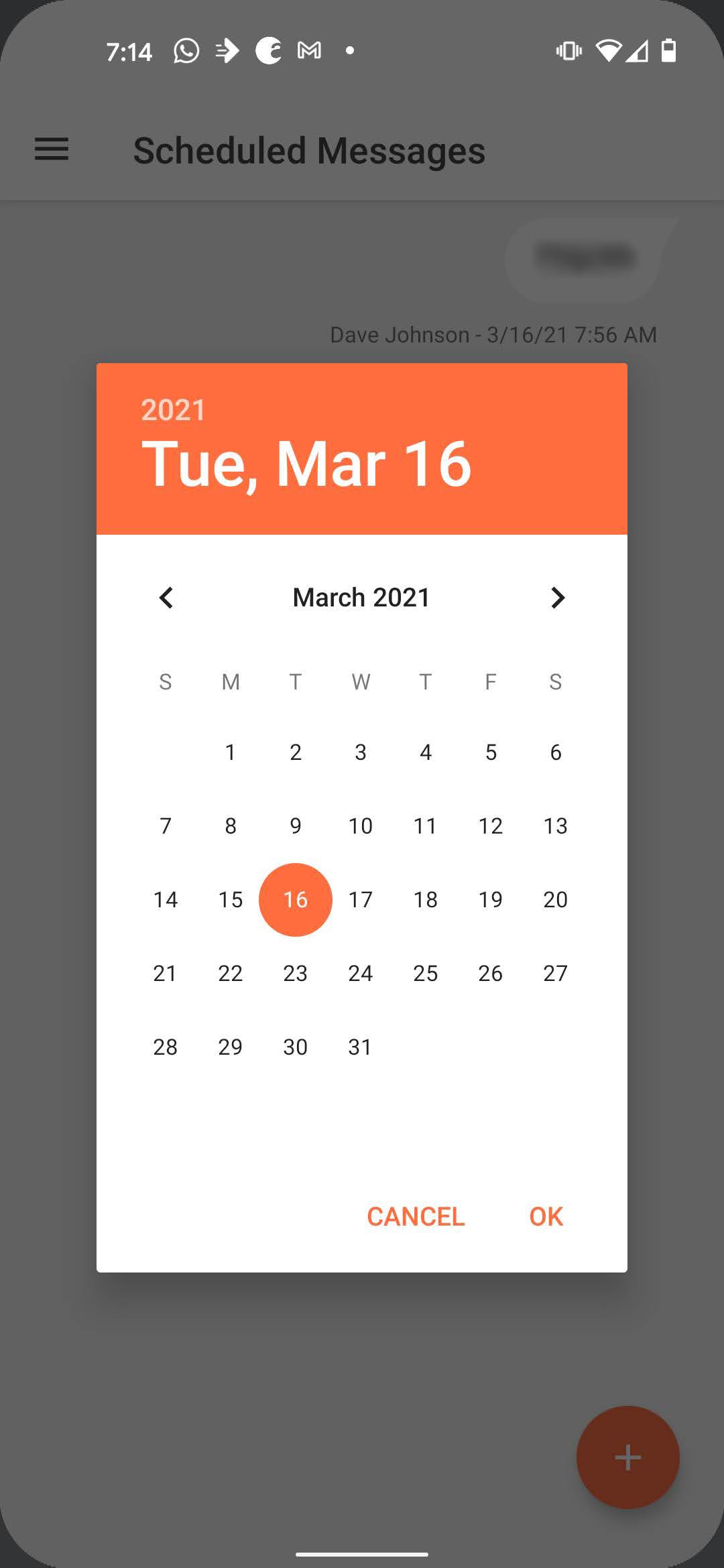 How to schedule texts on Android 6